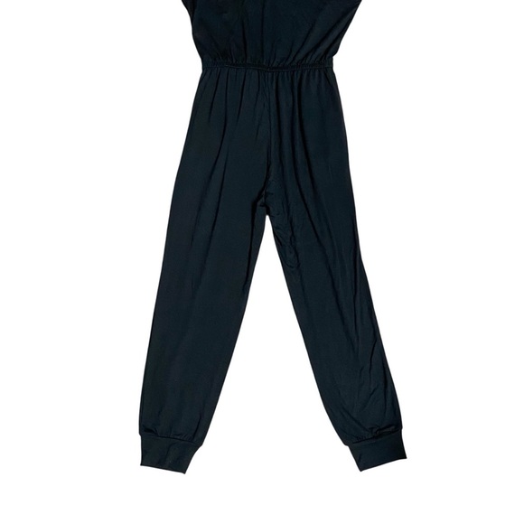PRETTYGARDEN Black Off Shoulder Jumpsuit Romper Elastic Waist Pockets NWT Small - Picture 10 of 12